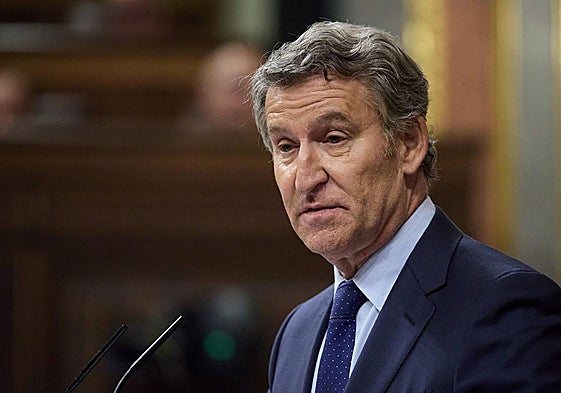 El presidente del PP, Alberto Núñez Feijóo.