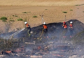 Los Bomberos de la Diputación, en otra intervención.