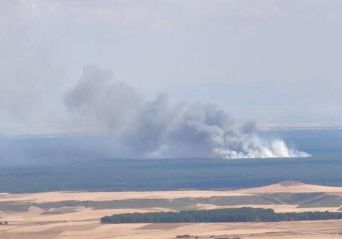 Imagen del fuego declarado.