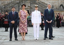 La Princesa de Asturias recibe en Santiago la Medalla de Oro de Galicia 2025, concedida por la Xunta de Galicia.