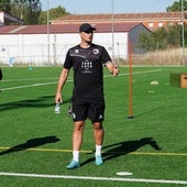 Oriol Riera, en el primer entrenamiento en el anexo al Reina Sofía.