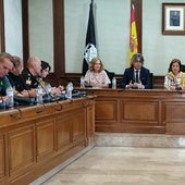 Imagen de la Junta Local de Seguridad celebrada el pasado viernes en el Ayuntamiento de Béjar.