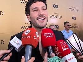 Sebastián Yatra, ante los medios de comunicación.