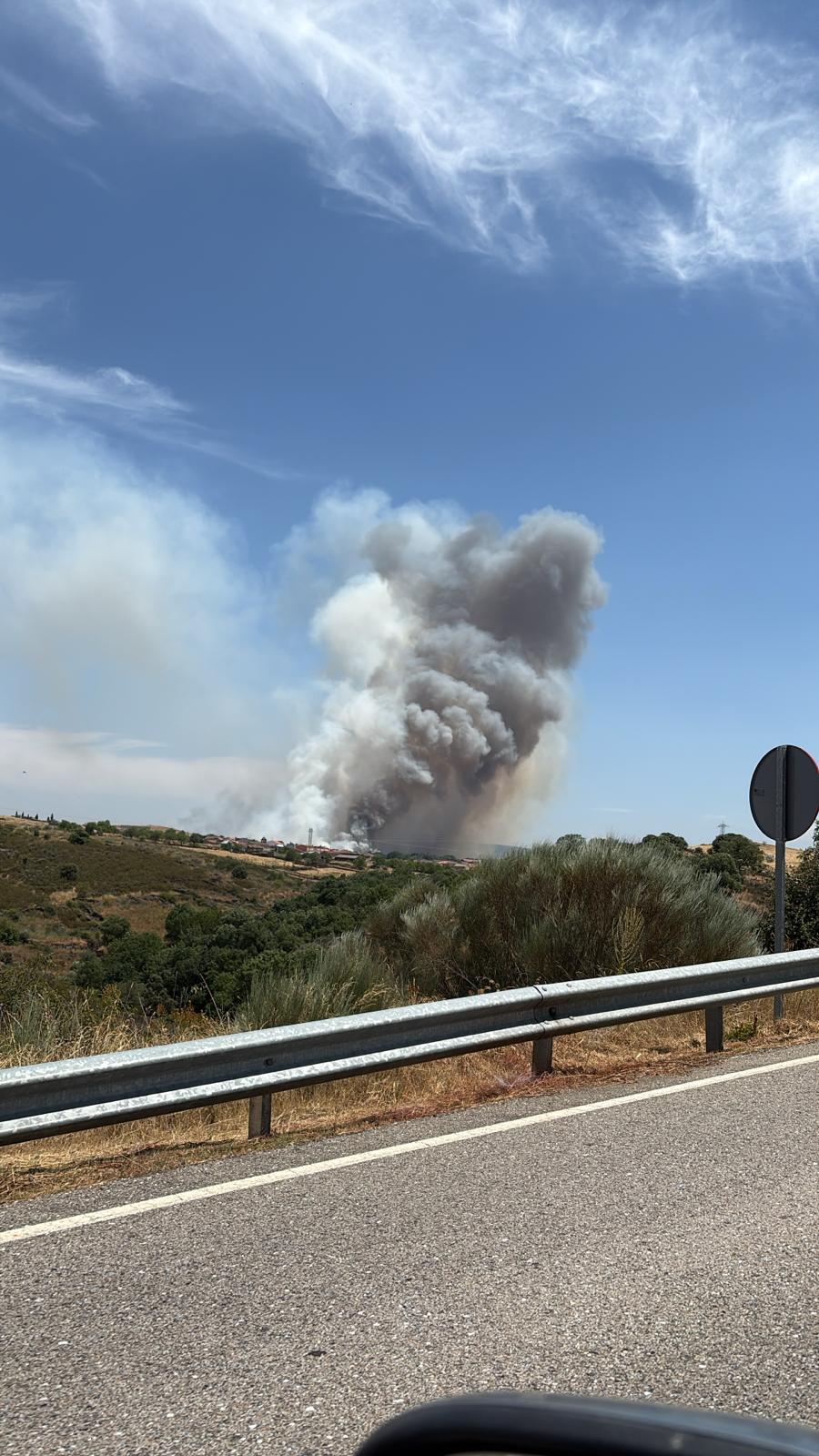 El incendio en Castillejo de Martín Viejo, en imágenes