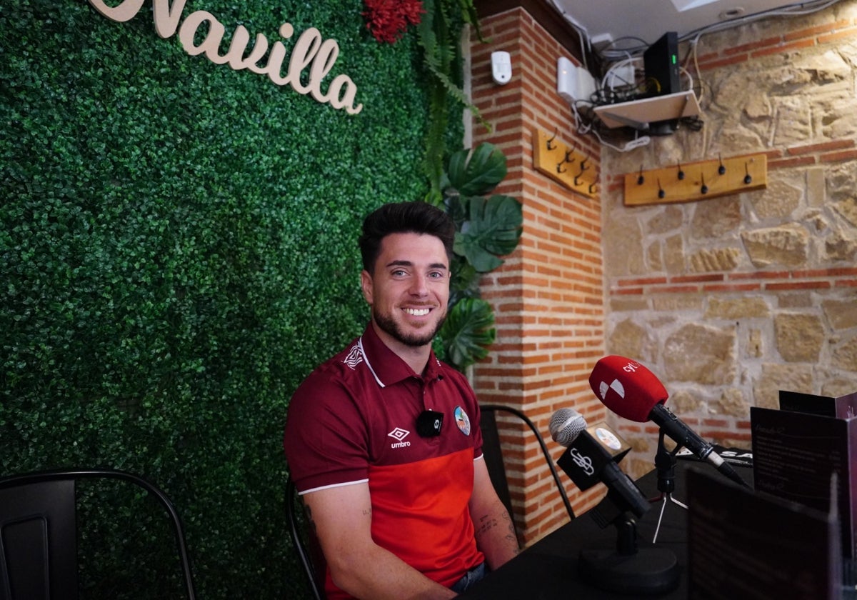 Jorge García durante su primera comparecencia de prensa de la temporada.