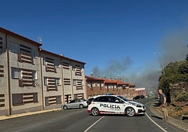 Imagen del humo en Guijuelo.