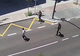 Persecución de película a un ladrón tras un atraco que sembró el pánico en Pizarrales: «¡Tira el cuchillo!»