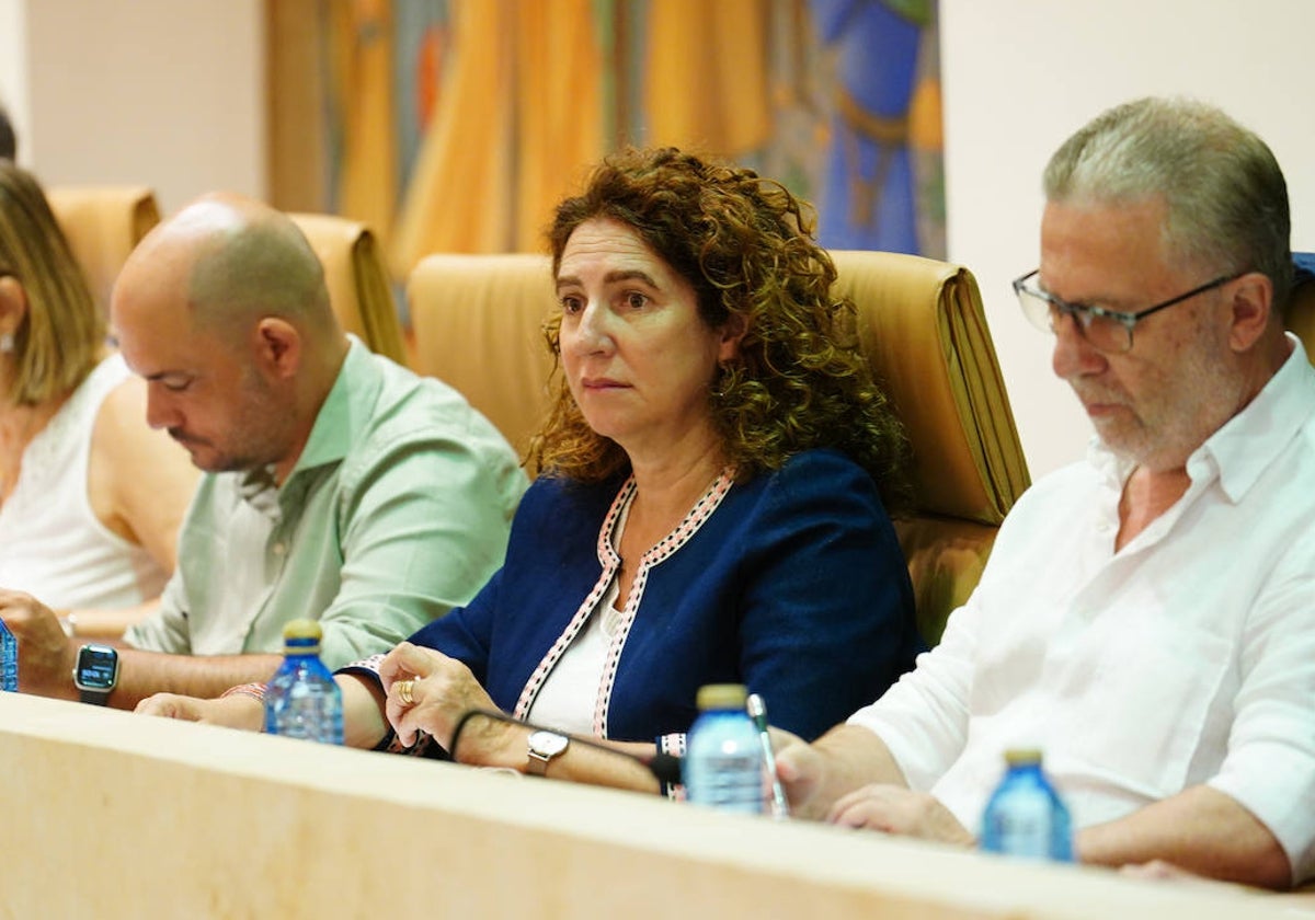 La concejala socialista Elvira Sánchez en el pleno.