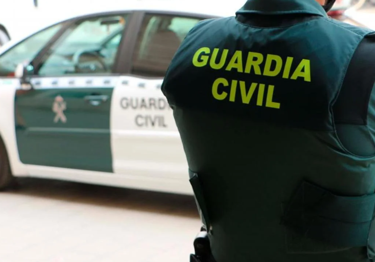 Imagen de un agente de la Guardia Civil de espaldas.