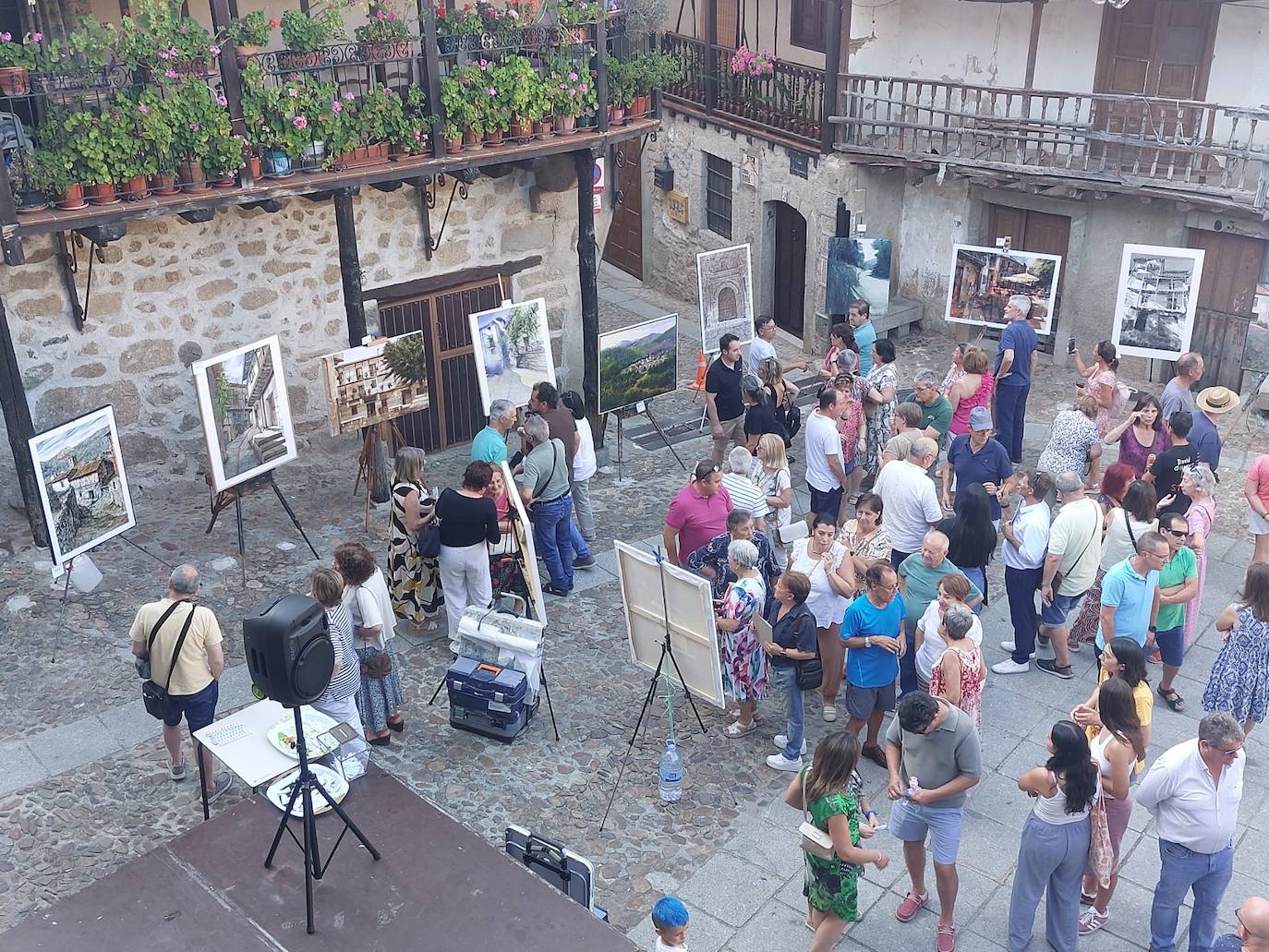 Pablo Rubén López Sanz se lleva el certamen de pintura de San Esteban de la Sierra