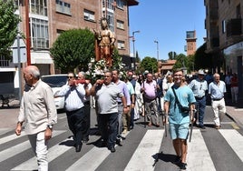 Momento de la procesión en Santa Marta