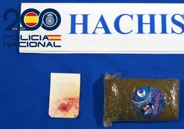 Fotografía de la droga intervenida.