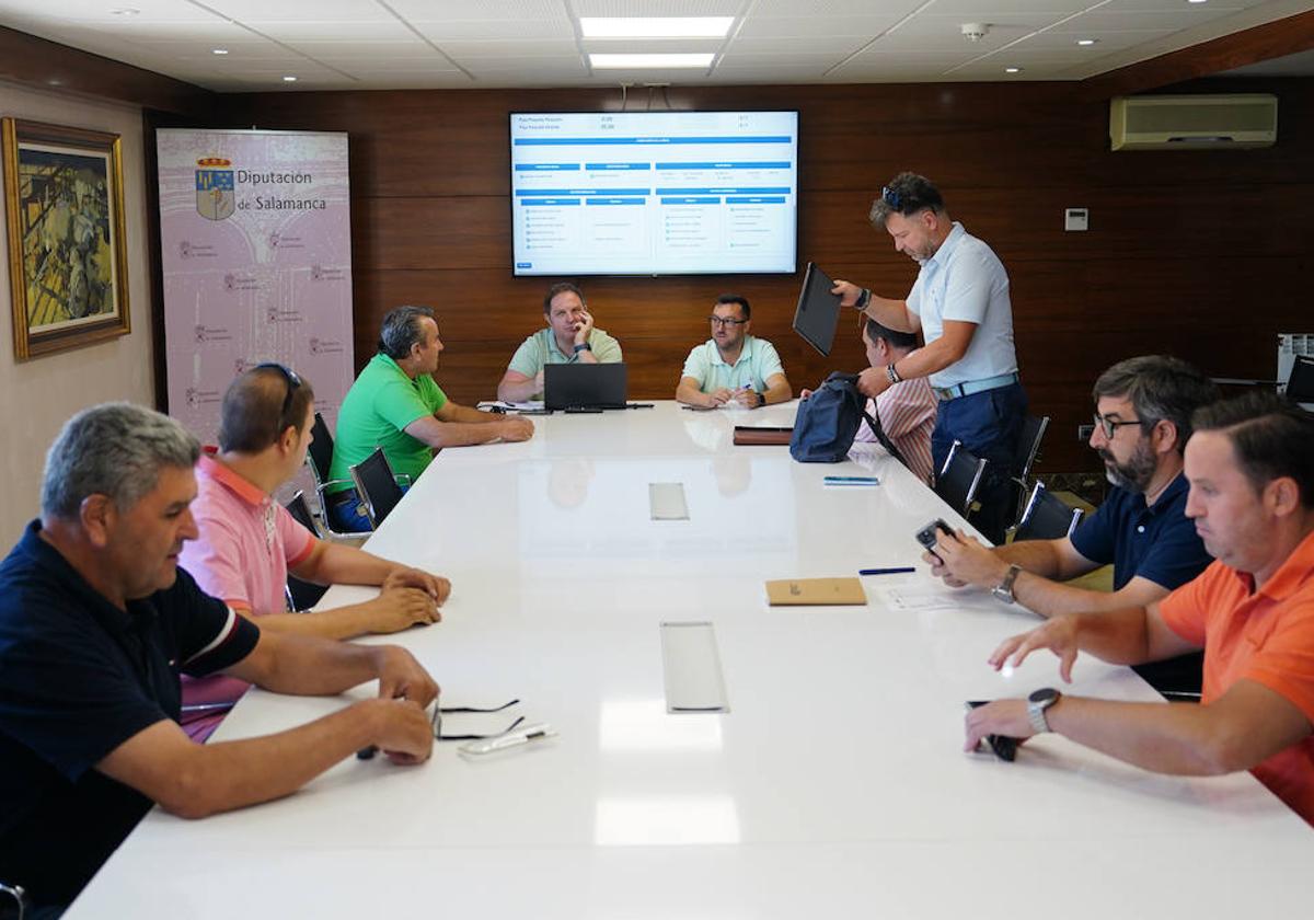Debate del cereal en la Lonja de Salamanca.