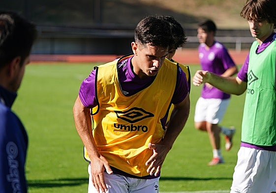 Murua, durante un entrenamiento en Las Pistas.
