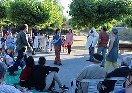 La escenificación de este año tuvo lugar en el entorno de la ermita del Cristo de Valvanera.