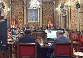 Imagen del pleno de la Diputación de este jueves.