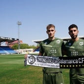 Pere Marco y Pachón, con la bufanda de Unionistas.