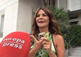 María José Suárez, ante el micrófono de Europa Press.