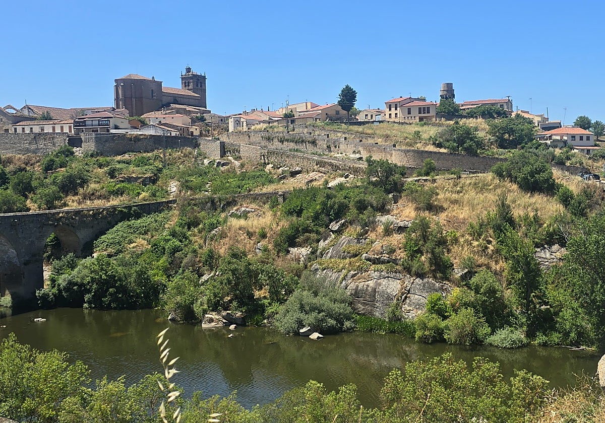 El Tormes, a su paso por la localidad de Ledesma.