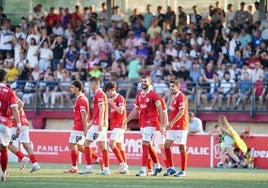 De la Nava sonríe tras anotar su segundo tanto en el choque de este domingo en el San Casto.