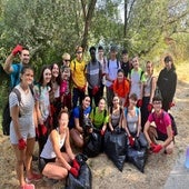 Los jóvenes del campus Tormes Limpio, en Santa Marta.
