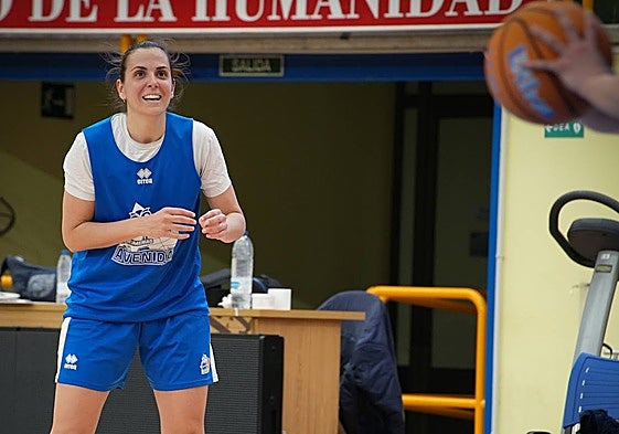 Andrea Vilaró, durante una sesión de tiro en la pasada temporada.