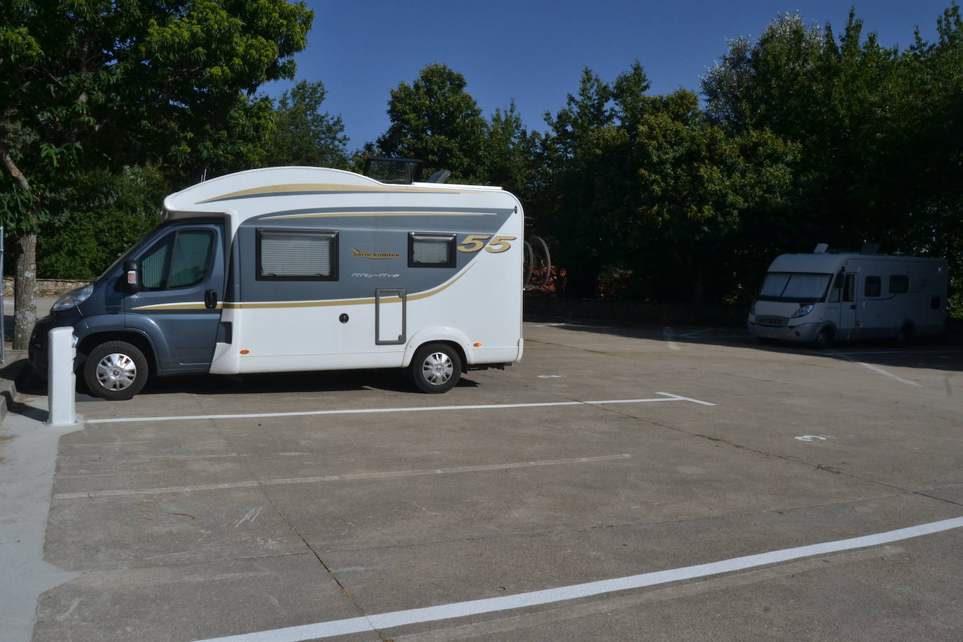 La Alberca estrena un parking inteligente para autocaravanas