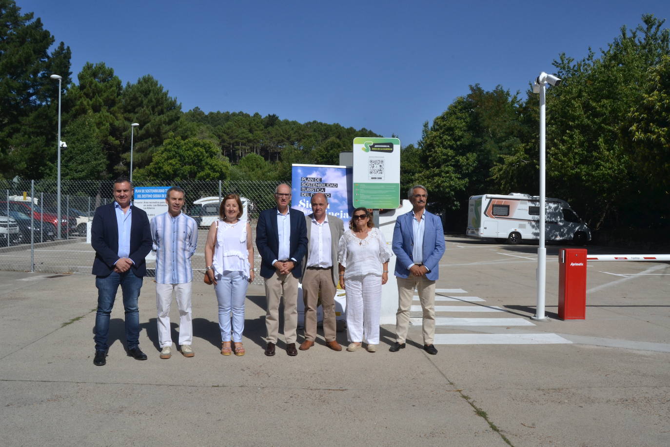 La Alberca estrena un parking inteligente para autocaravanas