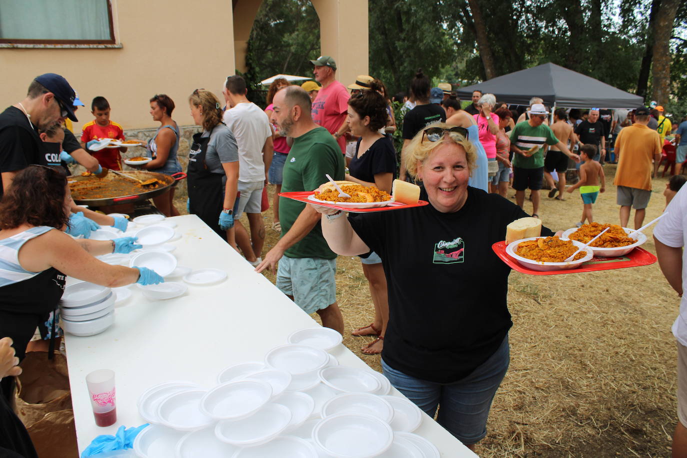 Sabrosa paella junto a las aguas del Tormes