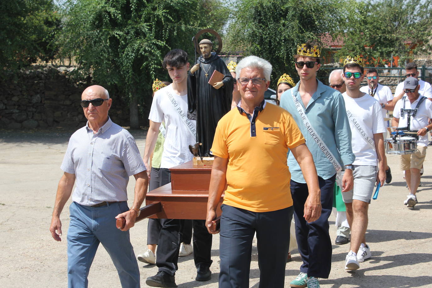 San Benito marca el cénit de las fiestas en Saelices el Chico