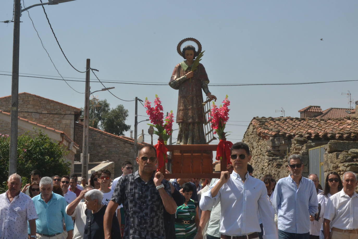 San Lorenzo preside el día grande de La Zarza de Pumareda