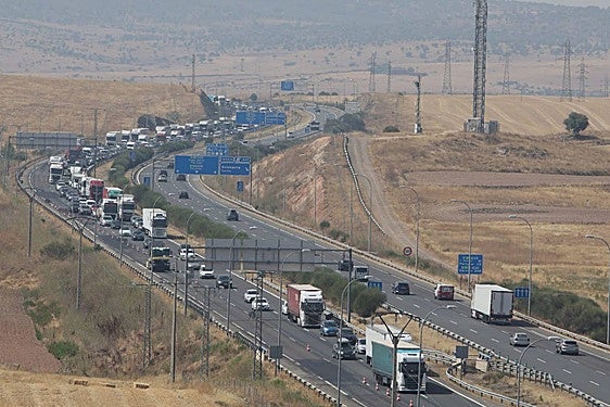Retenciones en las carreteras salmantinas.