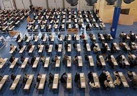 Oposiciones para auxiliar administrativo del Ayuntamiento celebradas en octubre del año pasado.