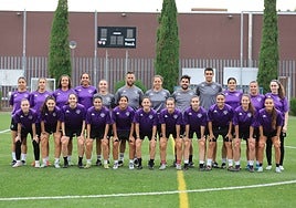 Foto de familia del Salamanca FF en las primeras sesiones de entrenamiento