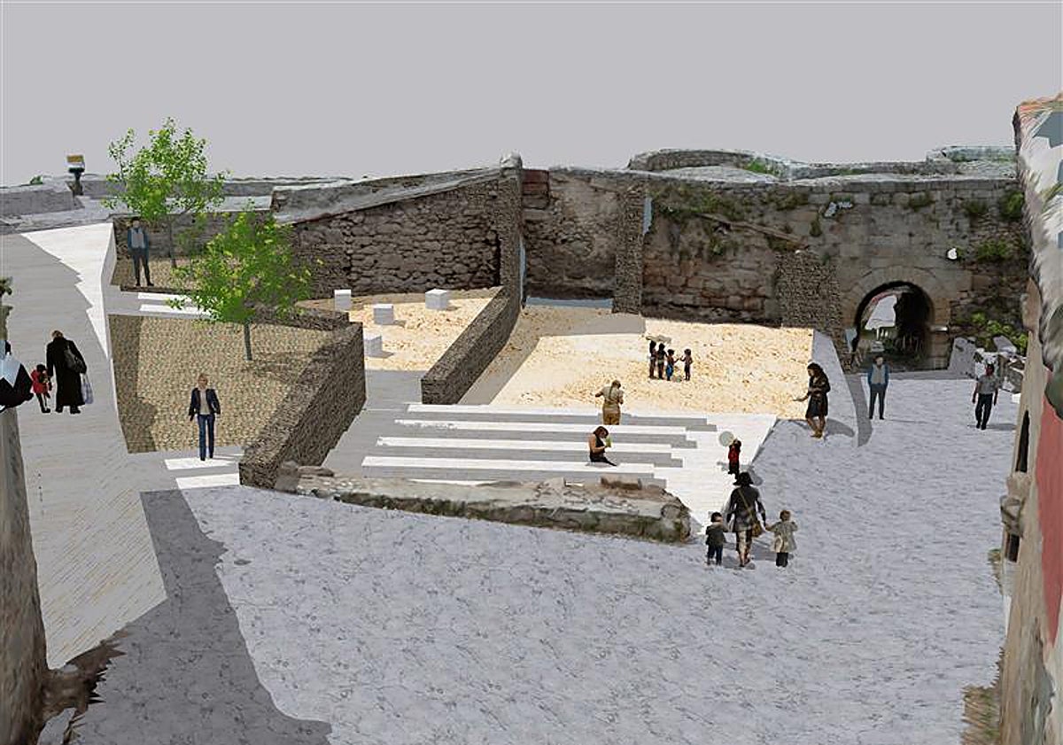 Imagen principal - Ledesma desvela la futura imagen de la plaza de San Nicólas