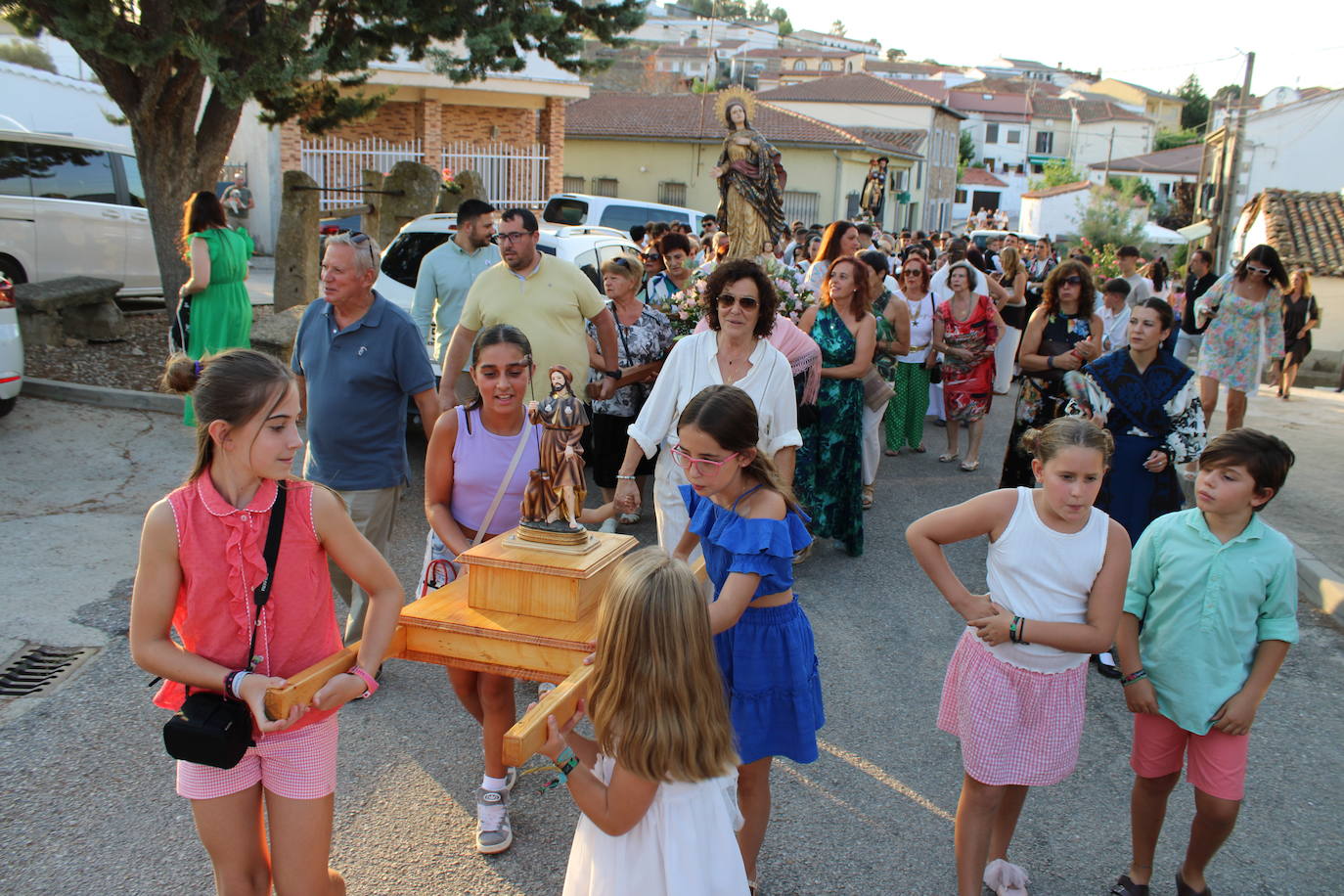 Puente del Congosto honra a la Virgen de la Asunción como antesala del día grande en honor a San Roque