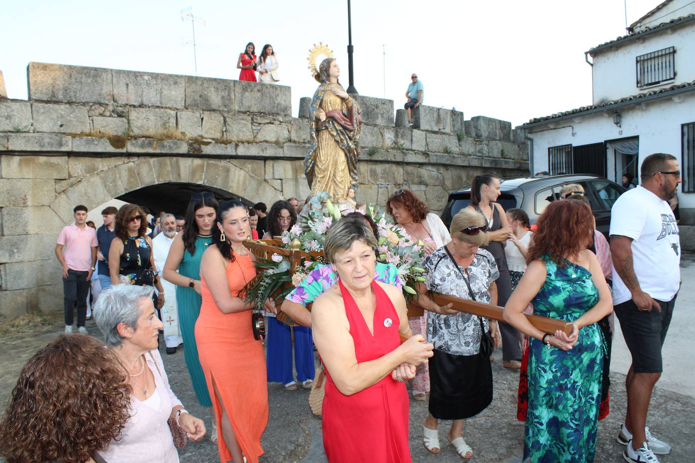 Puente del Congosto honra a la Virgen de la Asunción como antesala del día grande en honor a San Roque