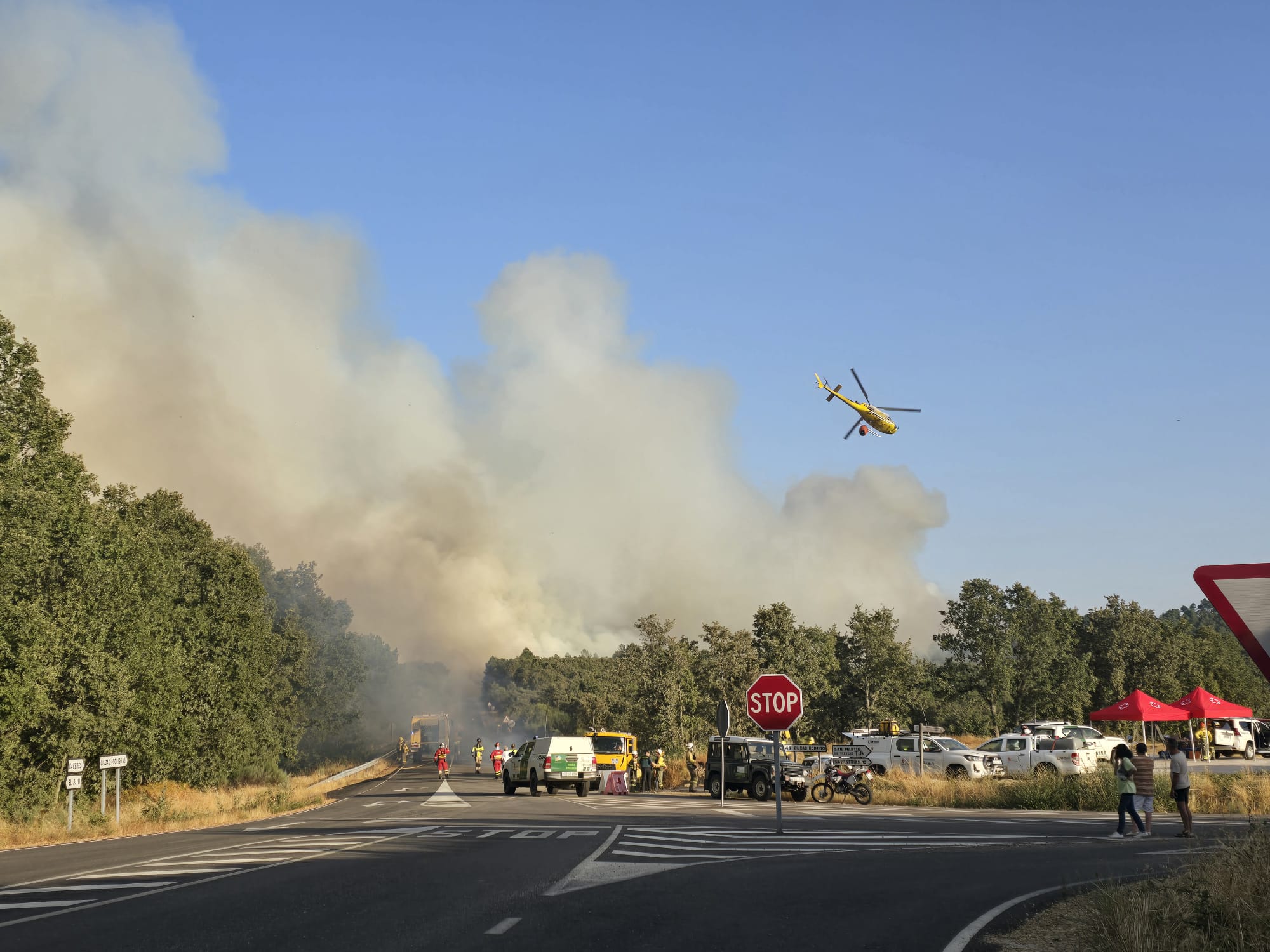 Los incendios de la provincia de este sábado, en imágenes