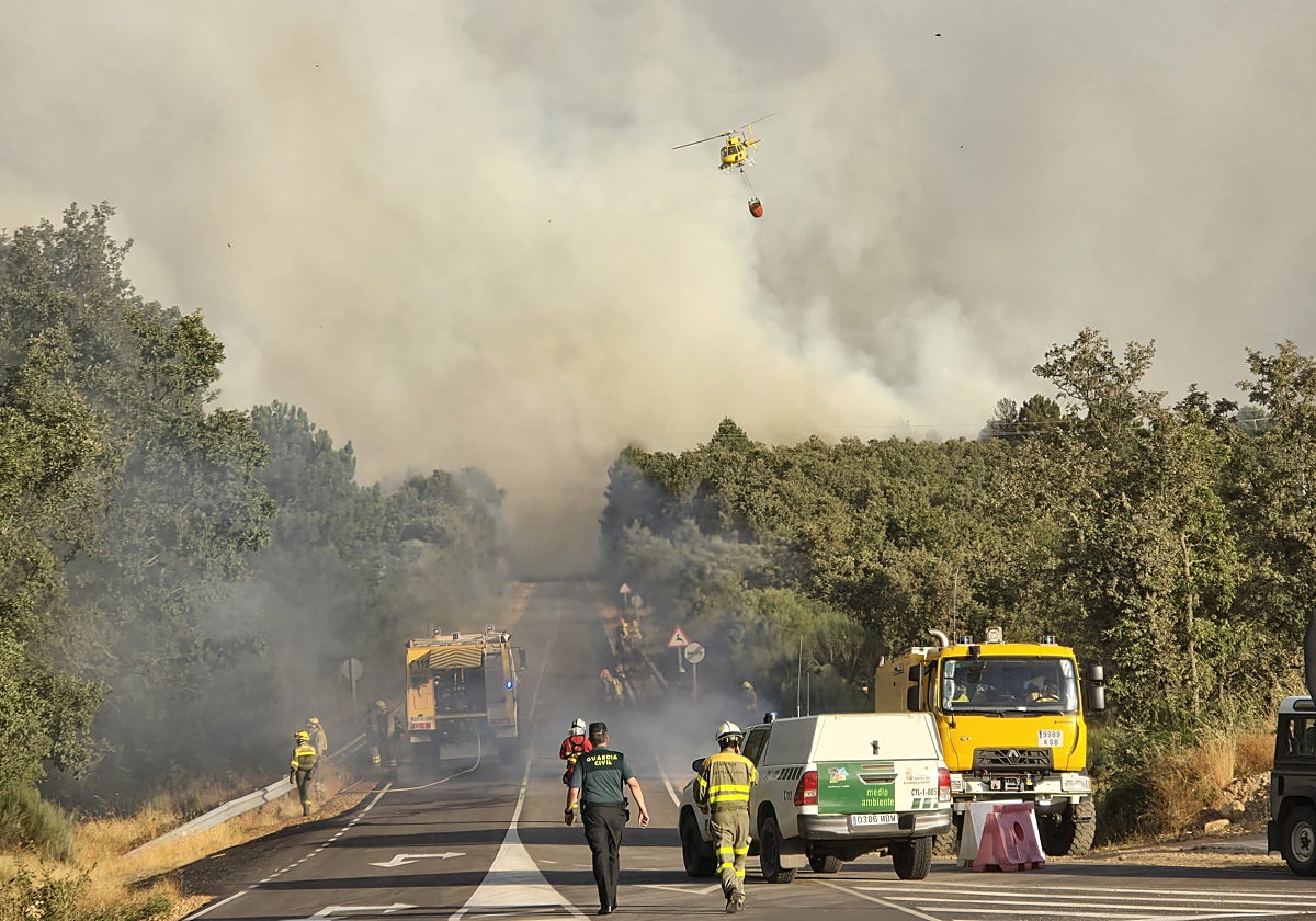Los incendios de Salamanca, en imágenes