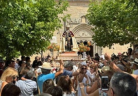 San Roque, en la procesión de Macotera.
