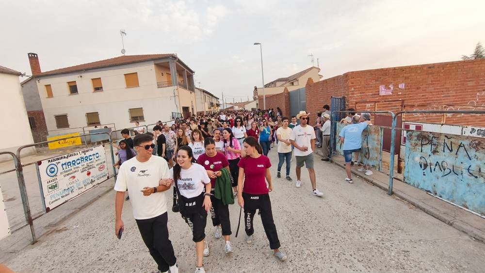 Multitudinario segundo encierro en Macotera
