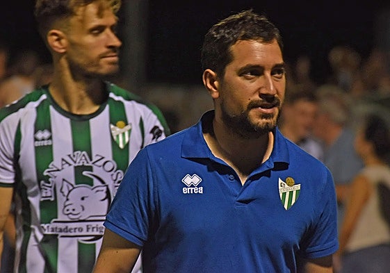 Dani Romo, tras el partido frente al Unionistas.