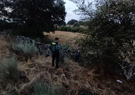 Imagen del momento en el que el hombre ha sido hallado en Barbalos.