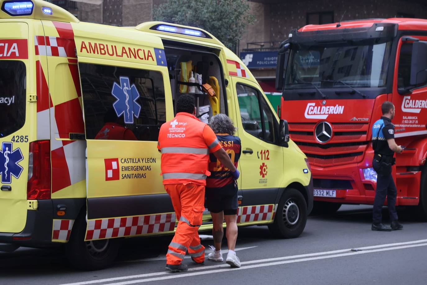 Así han quedado los dos vehículos implicados en el accidente de Canalejas