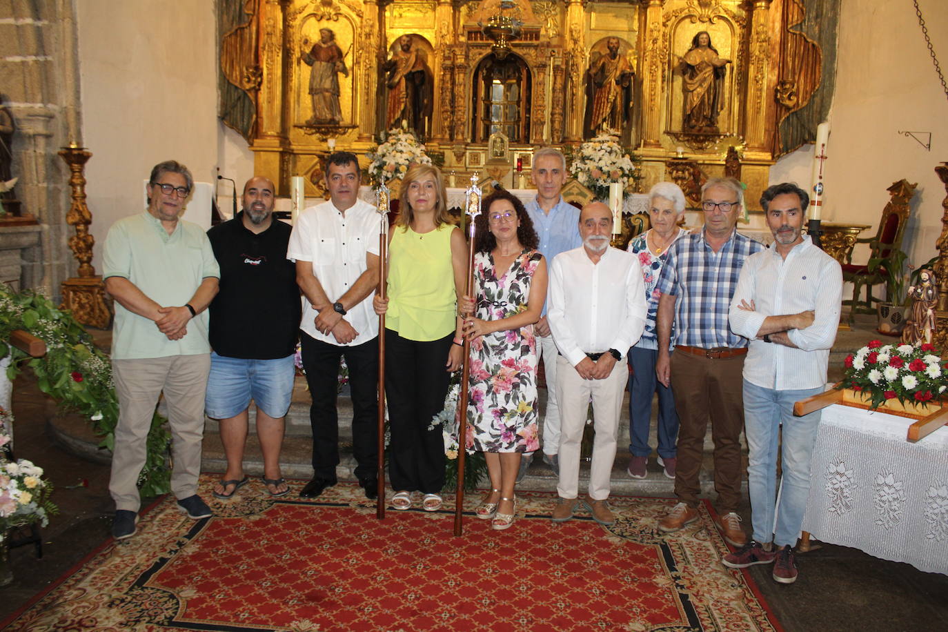 Fin de fiesta con homenaje y relevo en la Hermandad de San Roque en Puente del Congosto