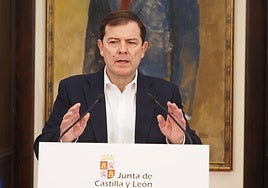 El presidente de la Junta de Castilla y León, Alfonso Fernández Mañueco.