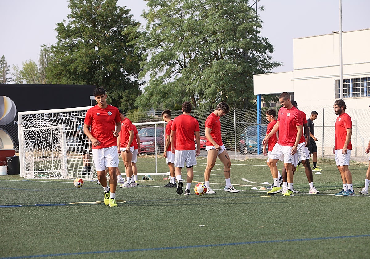 Entrenamiento del Salamanca UDS del pasado martes en el Tori.