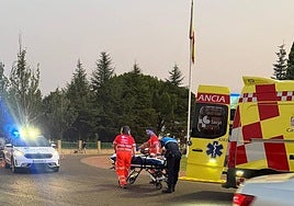 Imagen del accidente entre un patinete y un coche que se ha registrado a última hora de la tarde de este jueves, 21 de agosto.