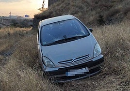 Imagen del vehículo, localizado en este paraje de Tejares.