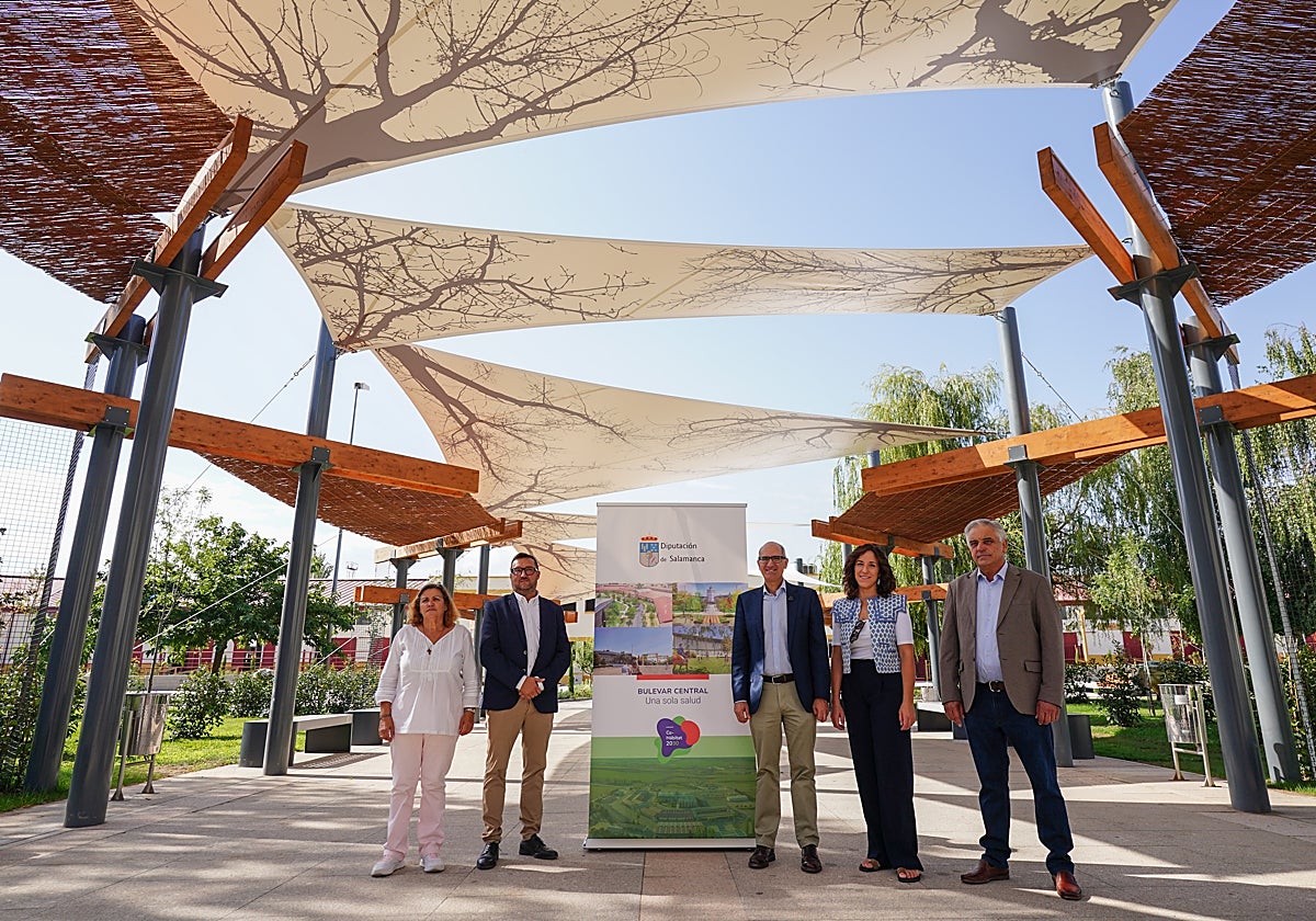 Nieves García, Santiago Castañeda, Javier Iglesias, Pilar Sánchez y José Roque Madruga.